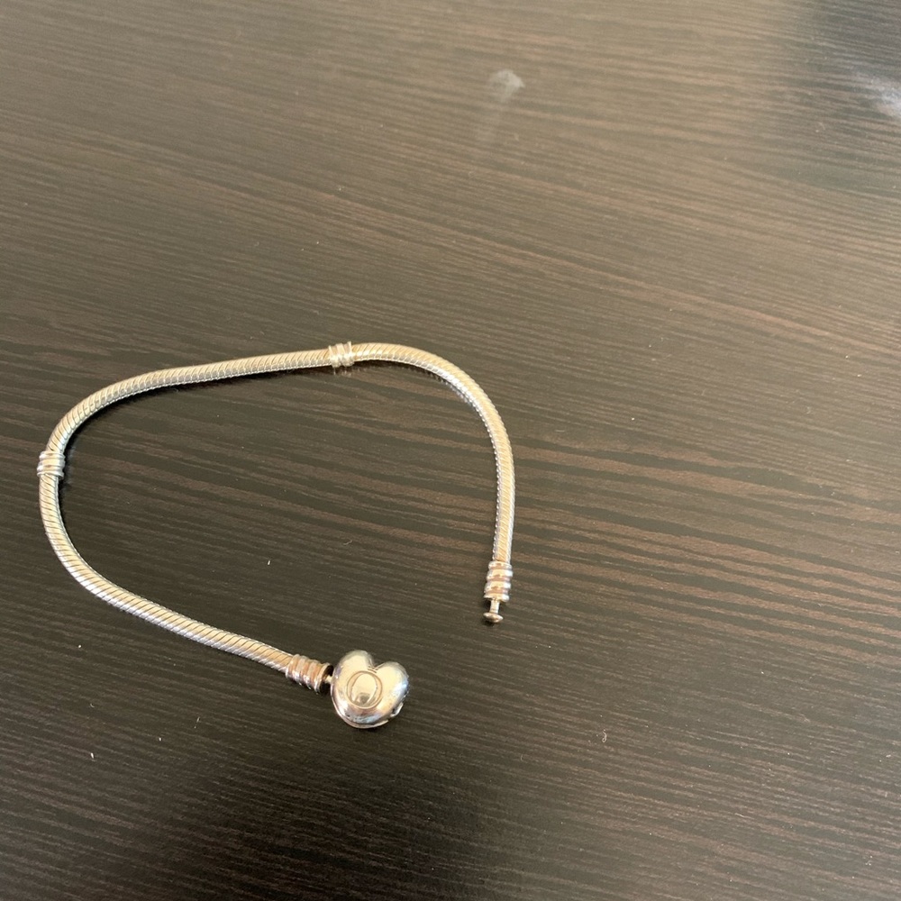Pandora Heart Clasp Snake Chain Bracelet